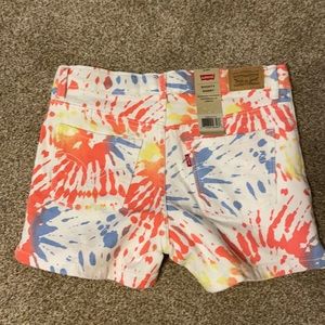 NWT Levi’s Girls Tie Dye Shorts 12